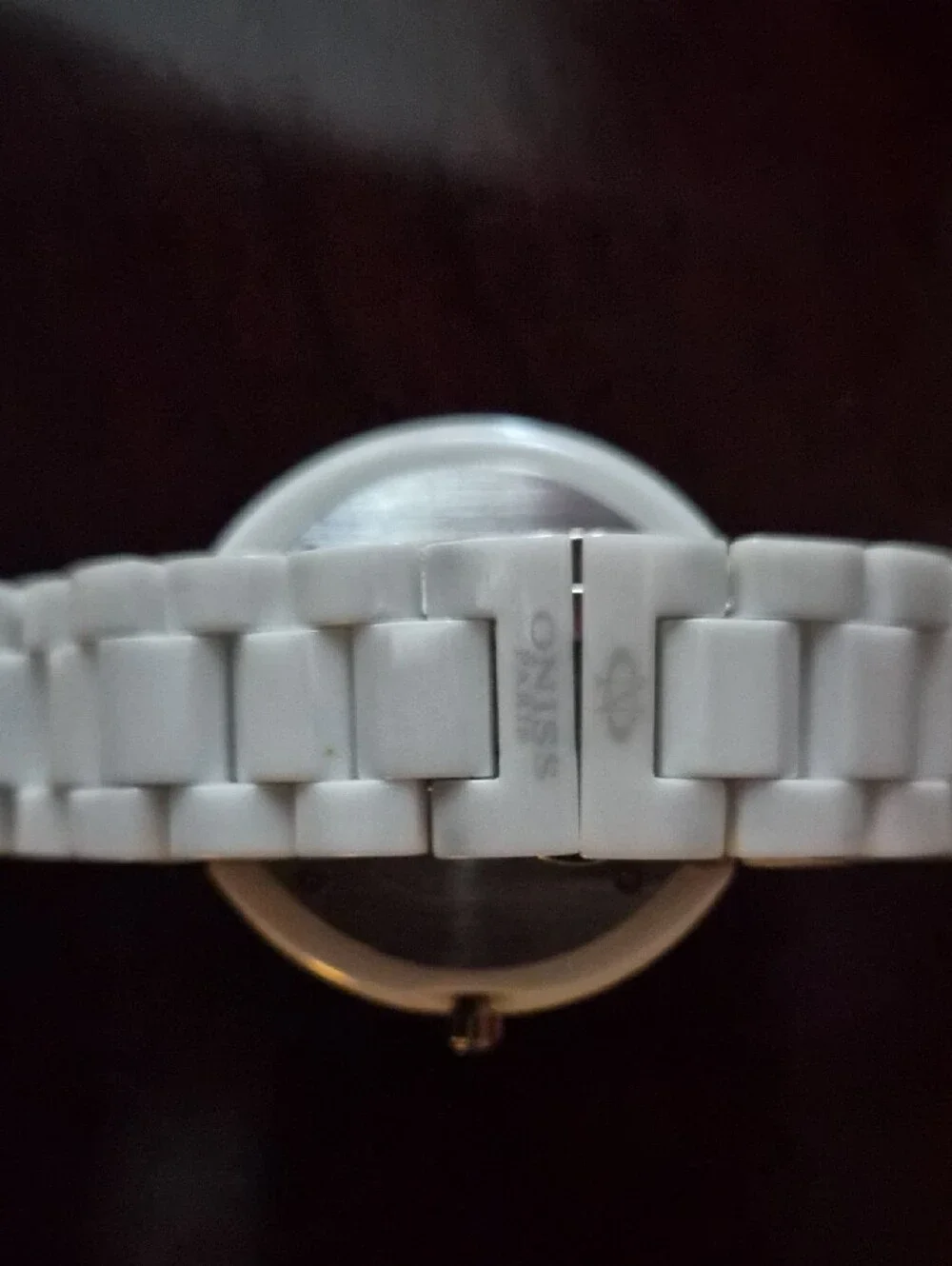 ONISS PARIS Mother Of Pearl With Diamonds Quartz Ceramic Watch